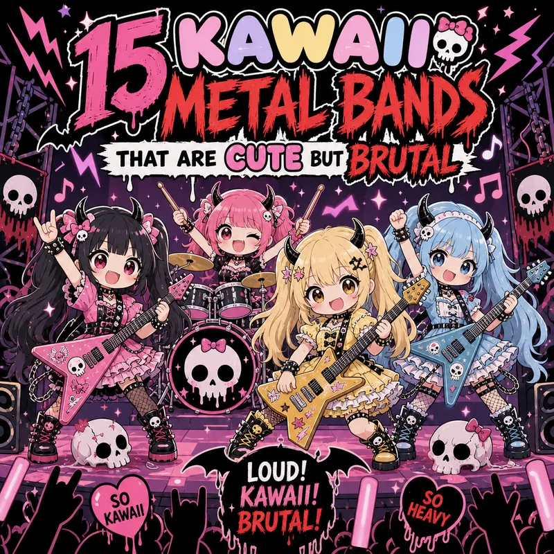 Cover-Artwork zu „Top 10 Kawaii Metal Bands 2025“